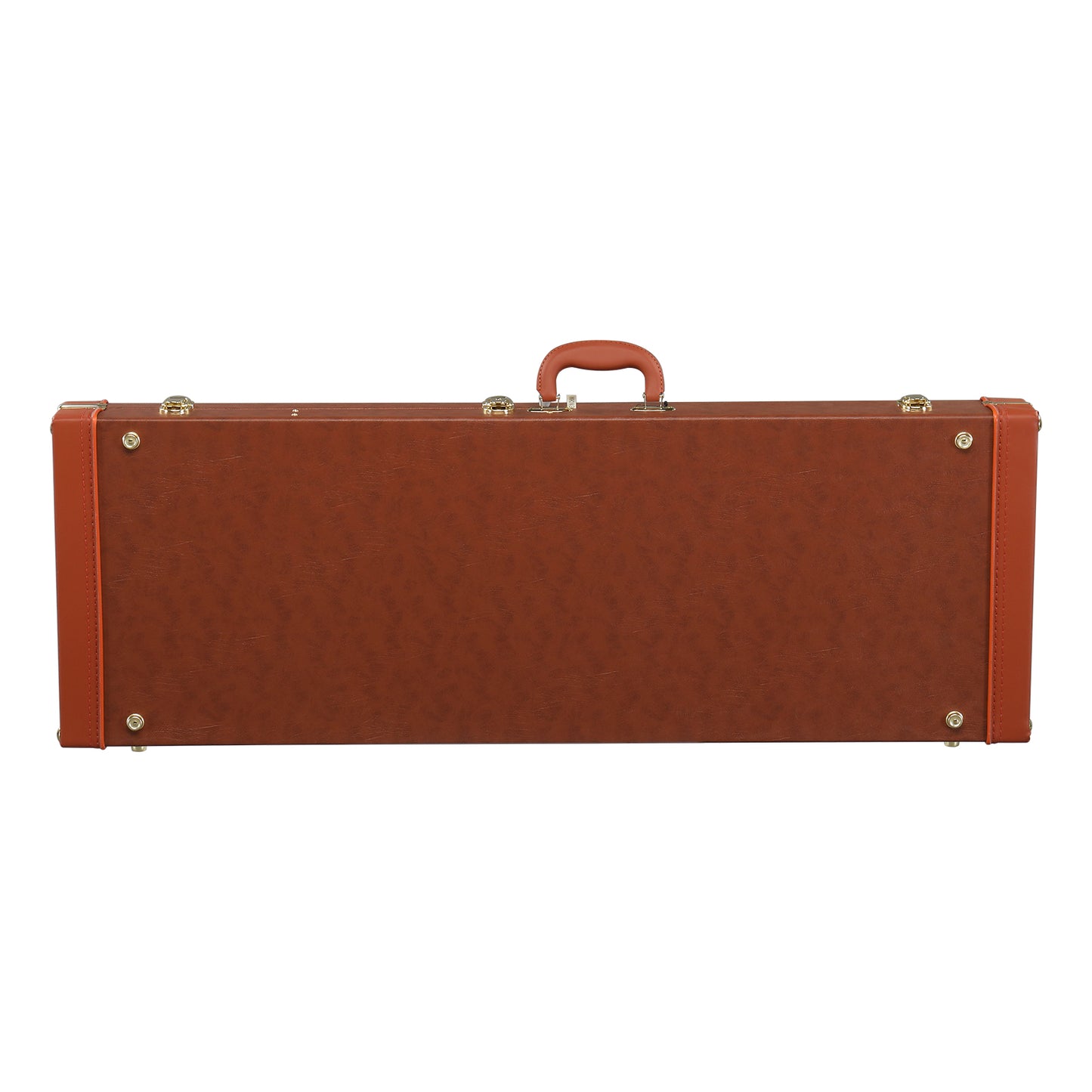 Electric Guitar Square PU Hard Case Fits ST TL Burning fire 170 Style Electric Guitar Brown