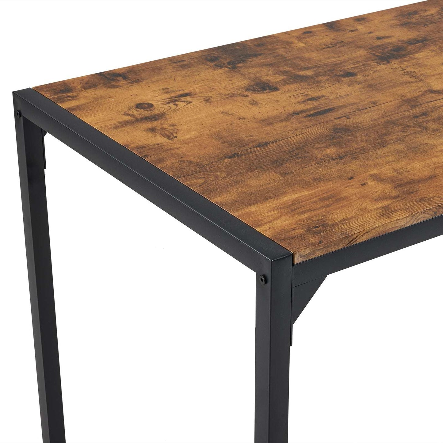 Dining Table Set for 4, Kitchen Table with 2 Chairs and a Bench, 4 Piece Kitchen Table Set for Small Space, Home Kitchen Bar Pub Apartment, Rustic Brown