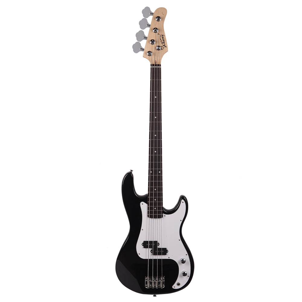 Glarry GP Electric Bass Guitar with Amp Bag Strap Tool - Black