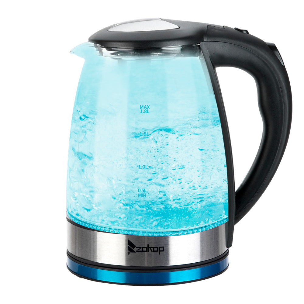 ZOKOP HD-1861-A
220V 2000W
1.8L
Glass Kettle
UK Plug