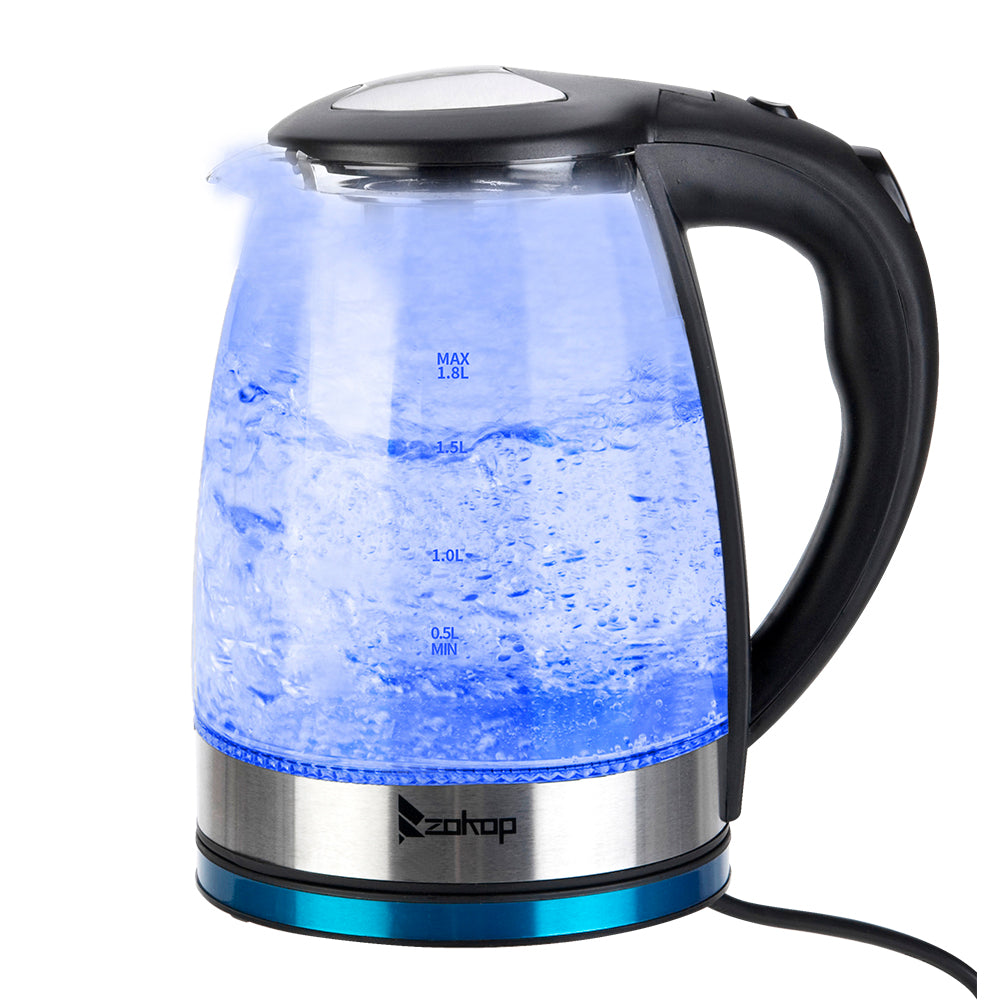 ZOKOP HD-1861-A
220V 2000W
1.8L
Glass Kettle
UK Plug