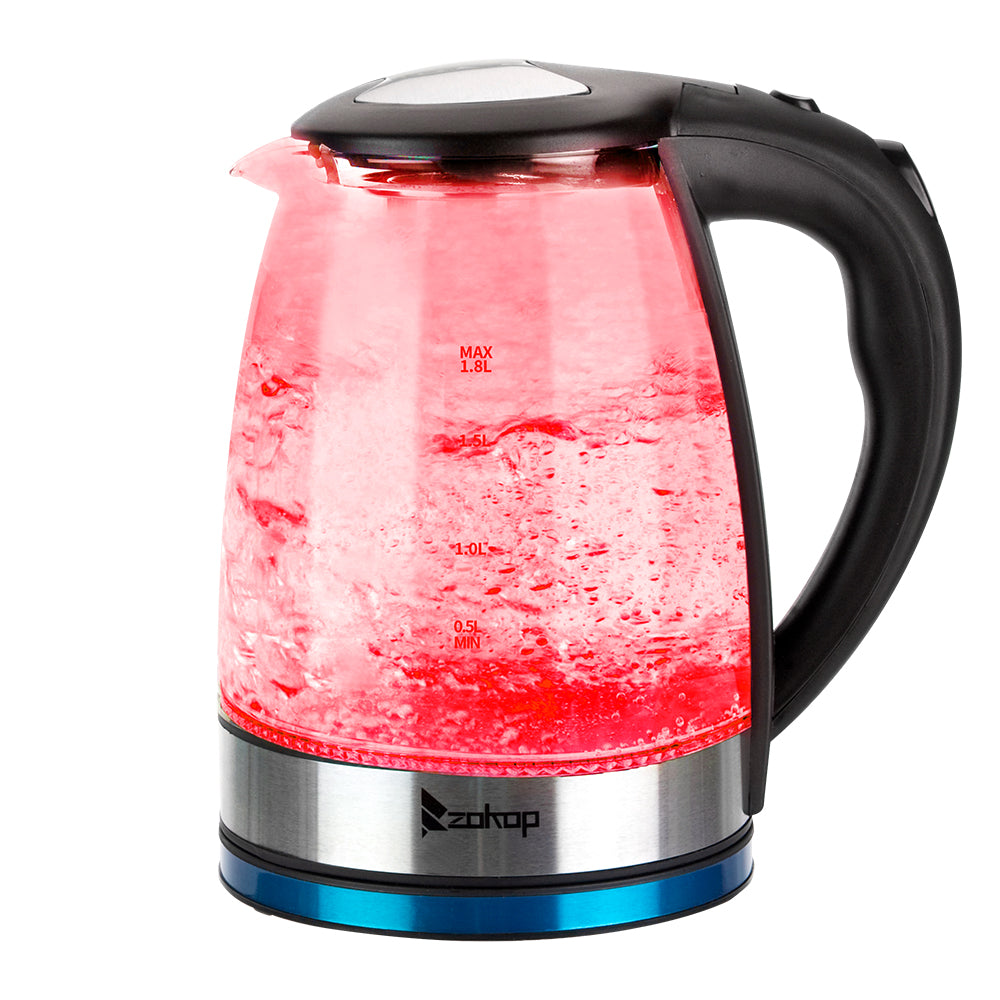 ZOKOP HD-1861-A
220V 2000W
1.8L
Glass Kettle
UK Plug