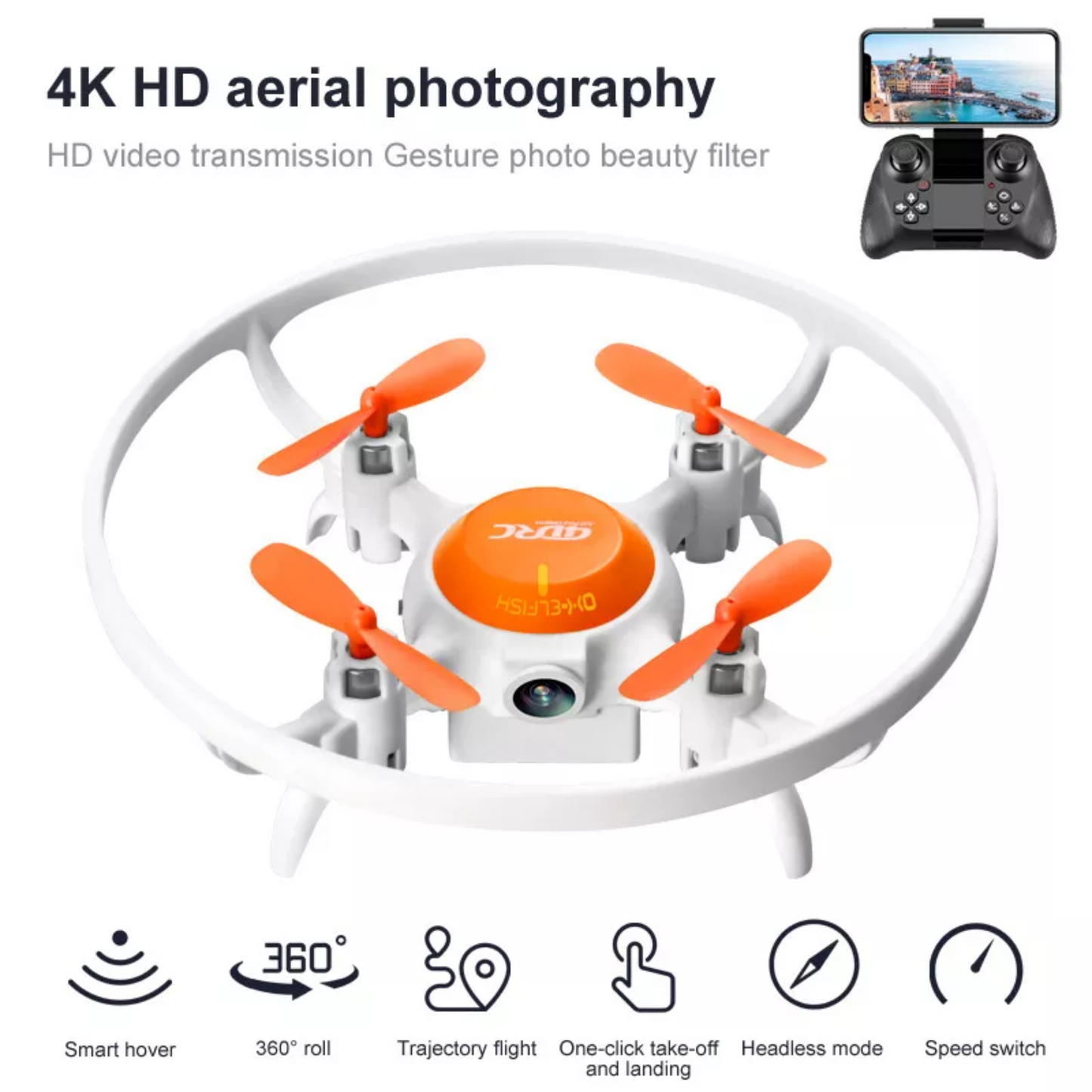 4DRC V5 Kids and Beginners Mini RC Drone V5 RC Quadcopter with 1080P HD Wide Angle Camera,Drones suitable for children and beginners,Logistics is randomly sent by UPS/USPS/Evri/Royal Mail