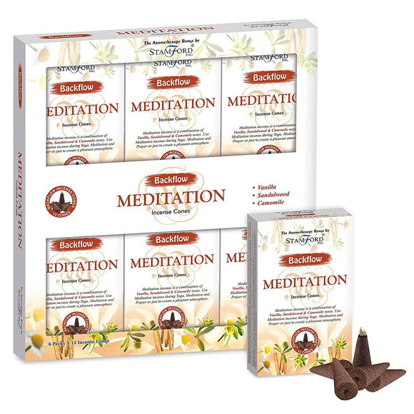 Aromatherapy Backflow Cones - Meditation