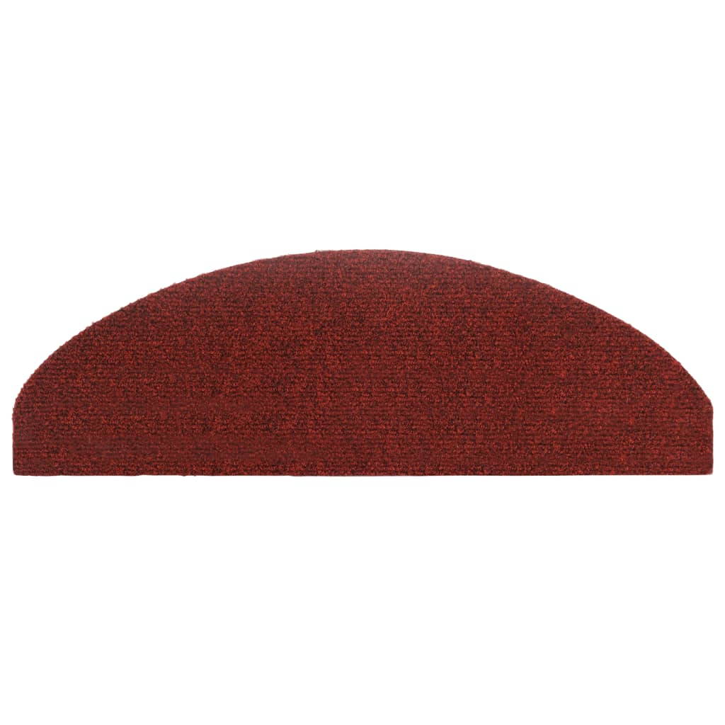 Self-adhesive Stair Mats 5 pcs Red 65x21x4 cm Needle Punch