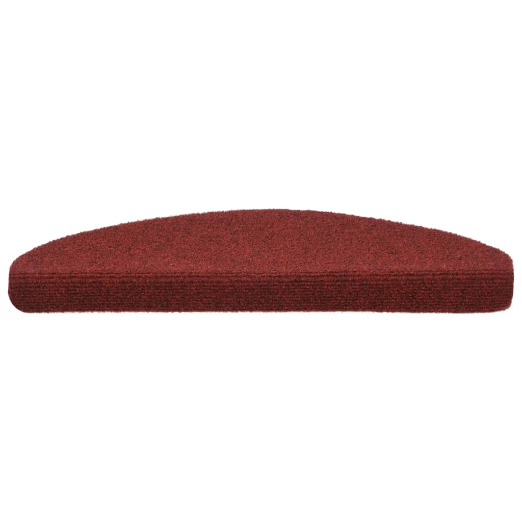 Self-adhesive Stair Mats 5 pcs Red 65x21x4 cm Needle Punch