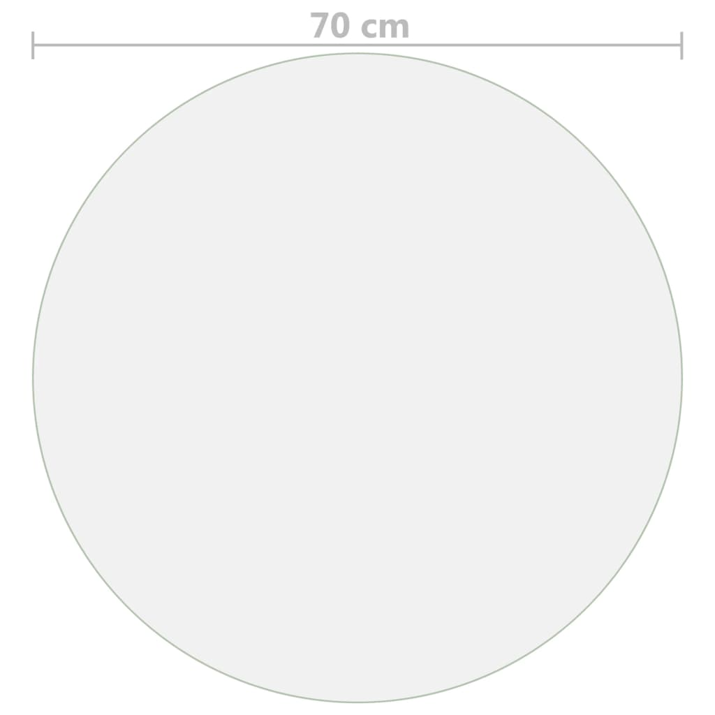 Table Protector Transparent Ø 70 cm 2 mm PVC