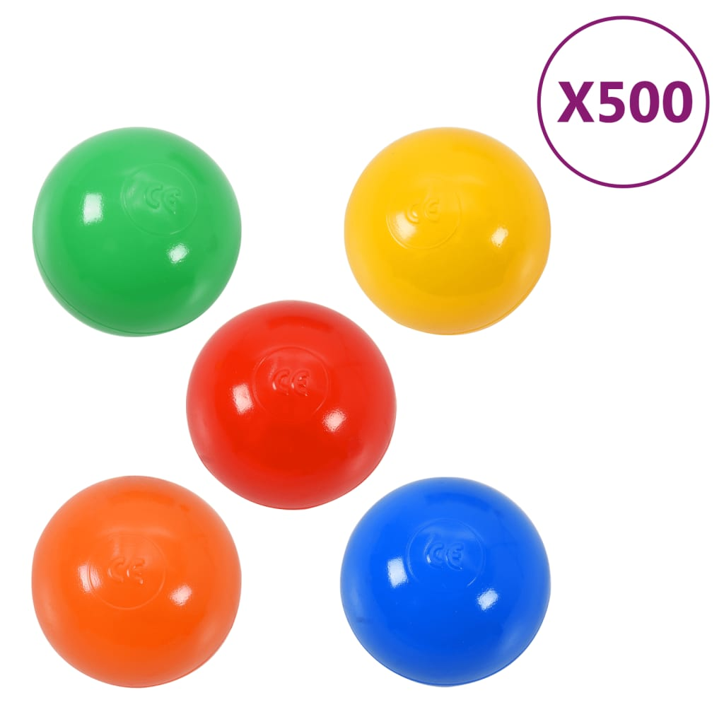vidaXL Play Balls 500 pcs Multicolour