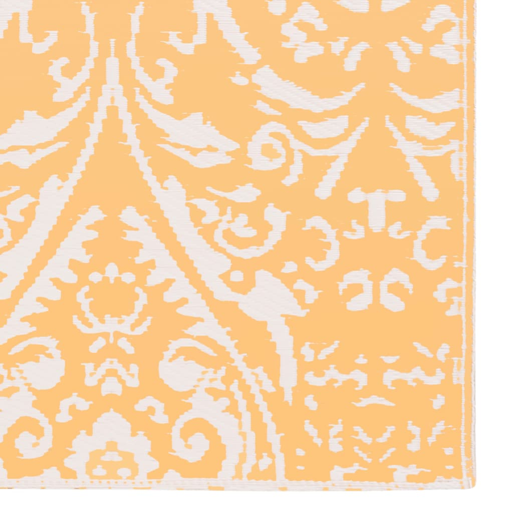 vidaXL Outdoor Carpet Orange and White 80x150 cm PP