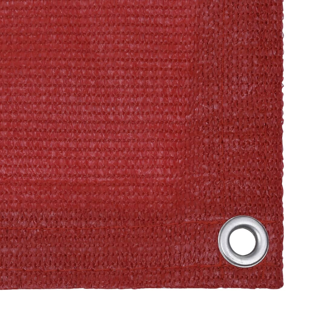 vidaXL Balcony Screen Red 90x400 cm HDPE
