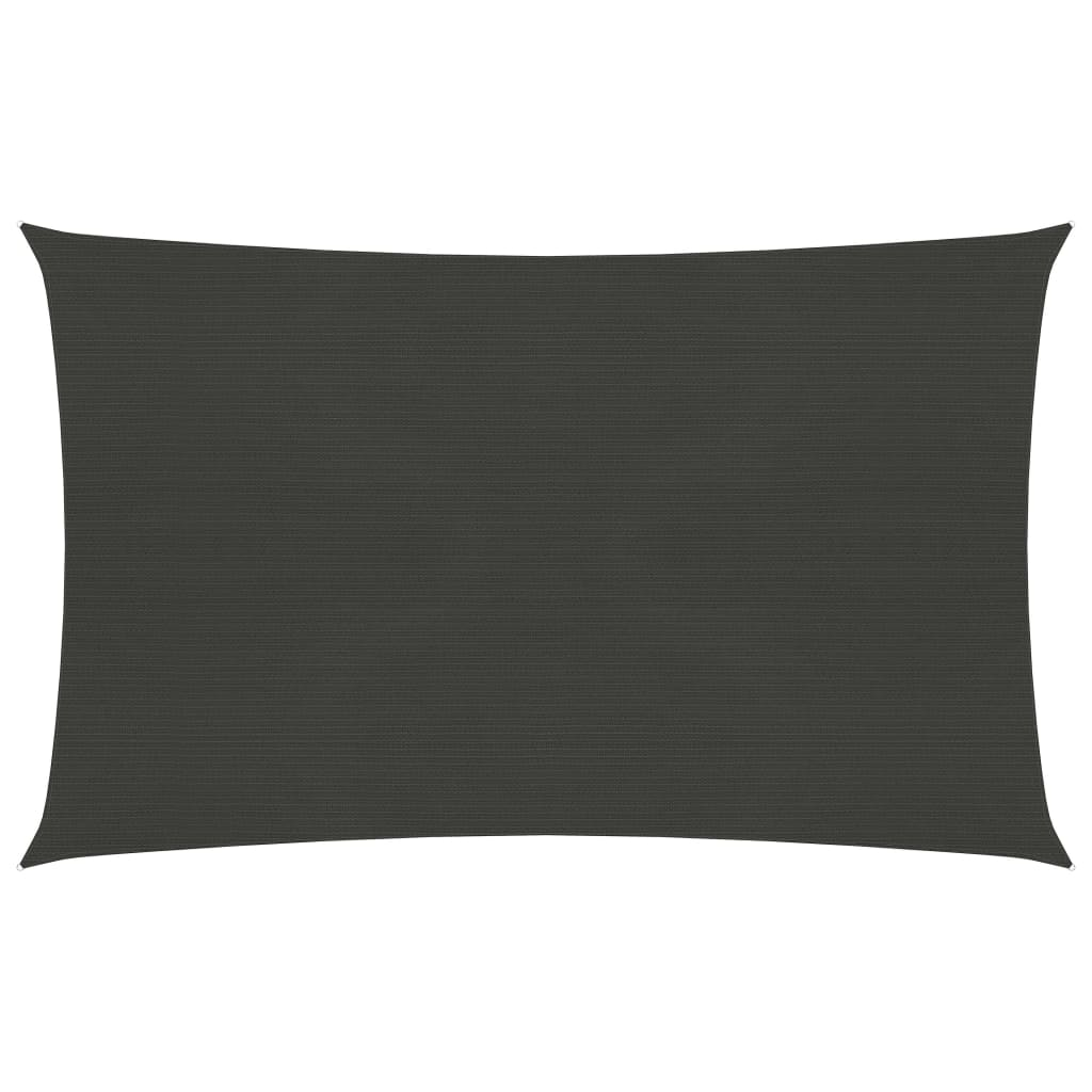 vidaXL Sunshade Sail 160 g/m² Anthracite 2.5x4.5 m HDPE