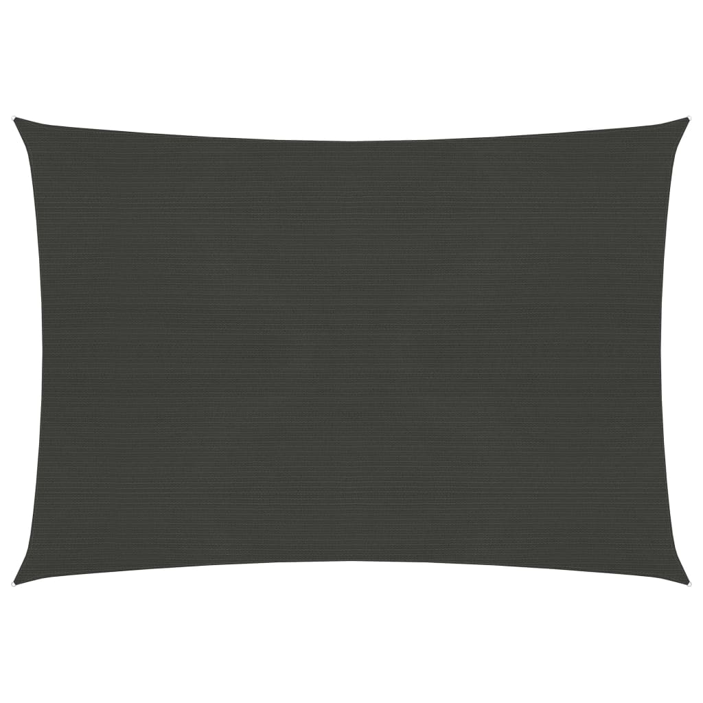 vidaXL Sunshade Sail 160 g/m² Anthracite 2.5x3.5 m HDPE