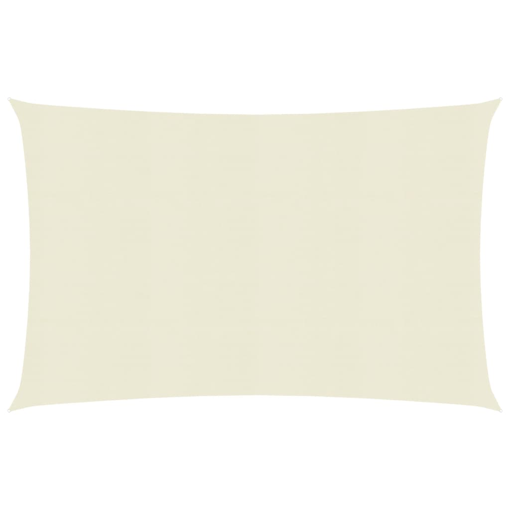 vidaXL Sunshade Sail 160 g/m² Cream 2x3.5 m HDPE