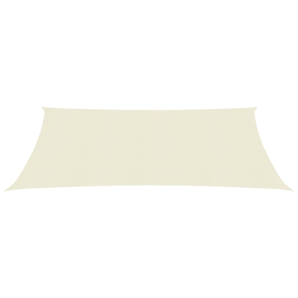 vidaXL Sunshade Sail 160 g/m² Cream 2x3.5 m HDPE
