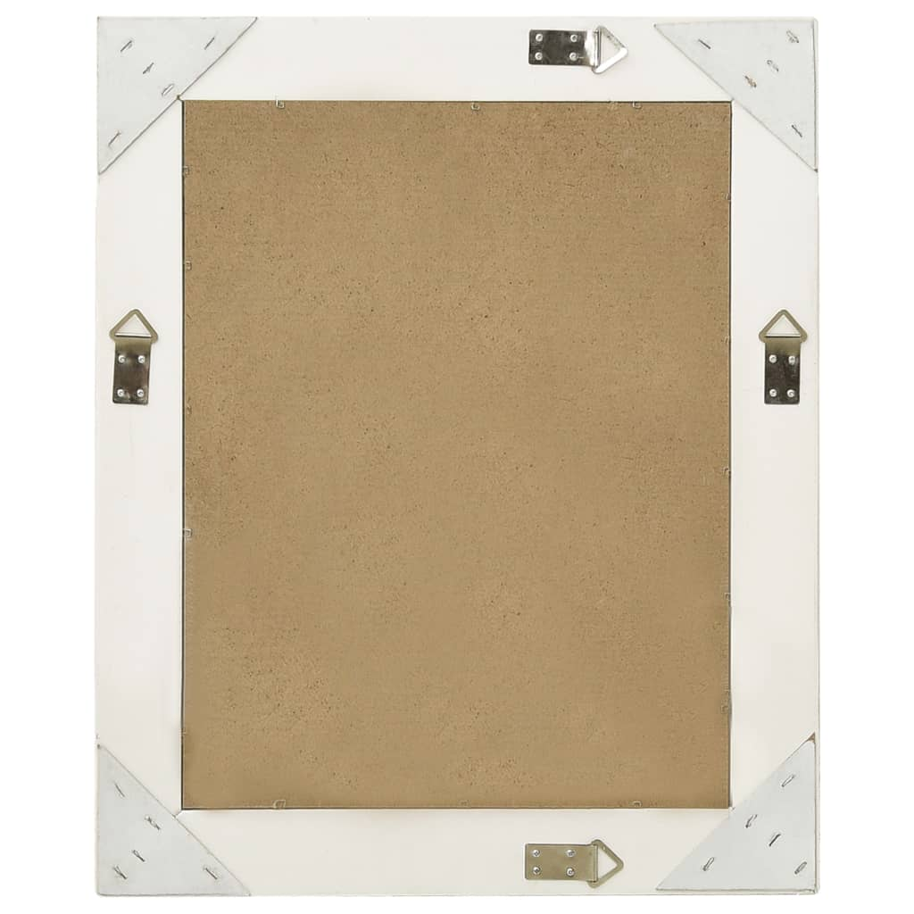 vidaXL Wall Mirror Baroque Style 50x60 cm White