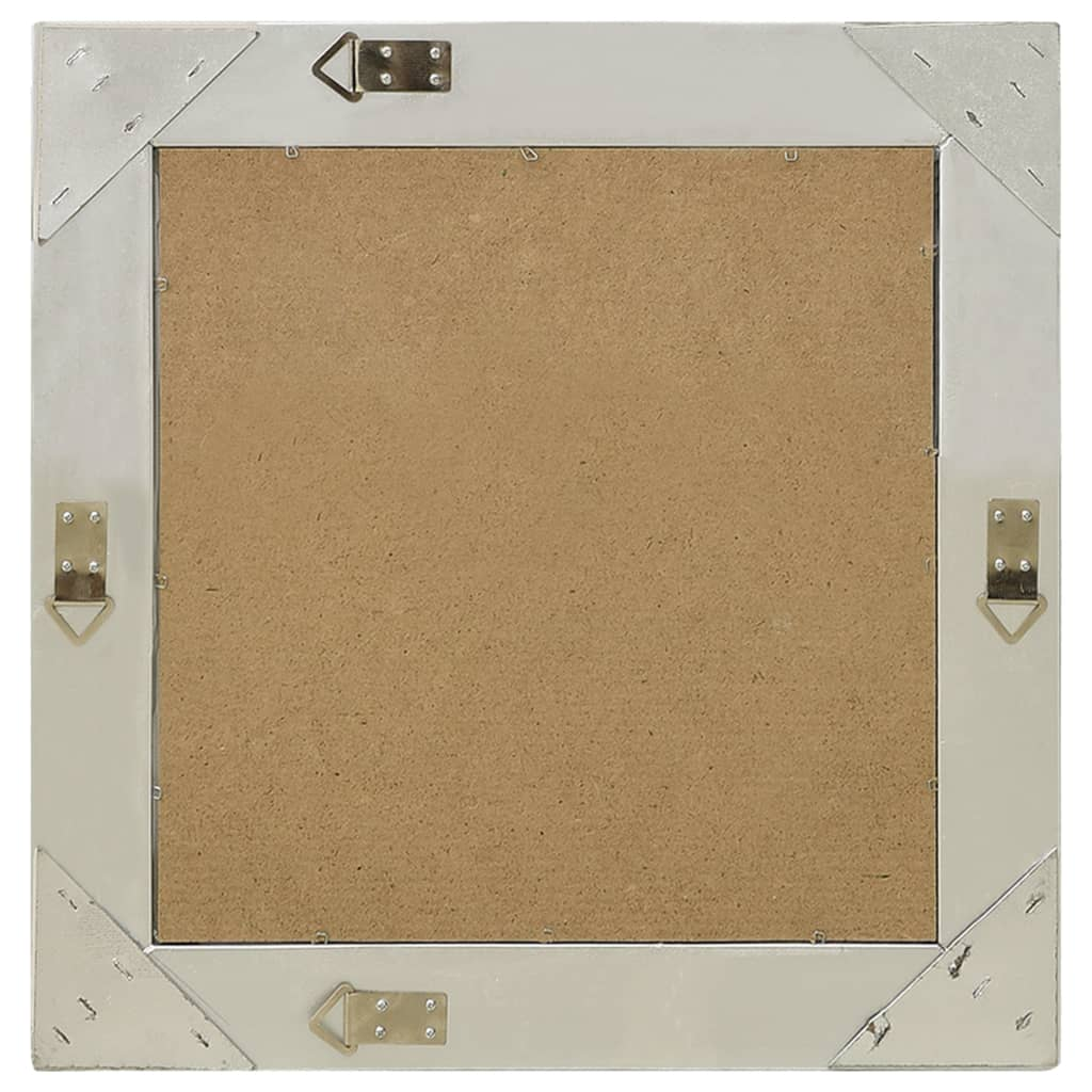 vidaXL Wall Mirror Baroque Style 50x50 cm Silver