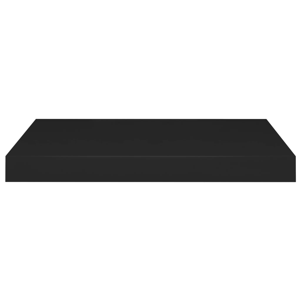 Floating Wall Shelf Black 50x23x3.8 cm MDF