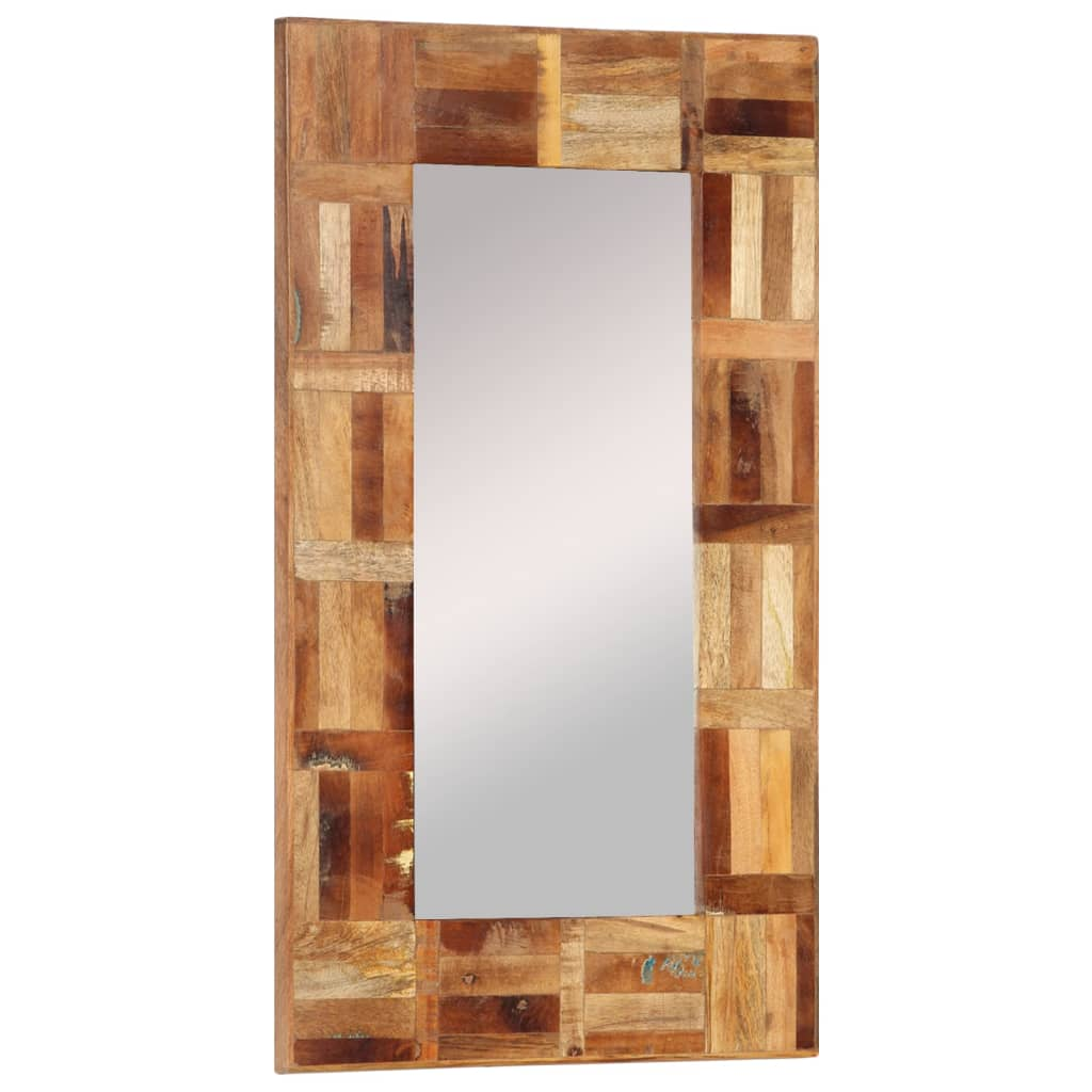 vidaXL Wall Mirror Solid Wood Reclaimed 50x80 cm