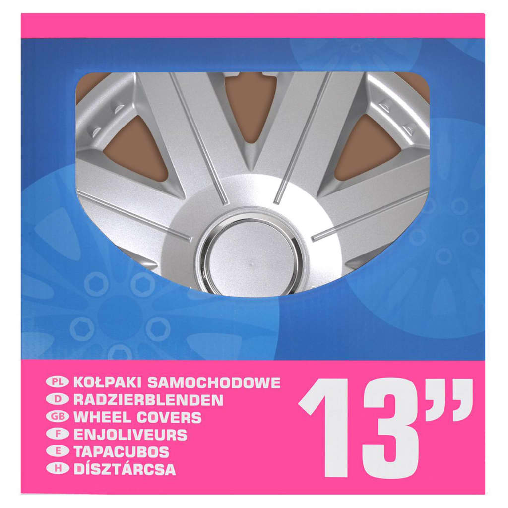 ProPlus Wheel Covers Cosmos Silver 13 4 pcs