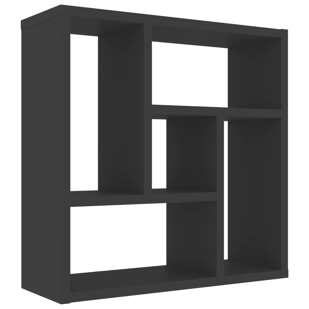 Wall Shelf Grey 45.1x16x45.1 cm Engineered Wood