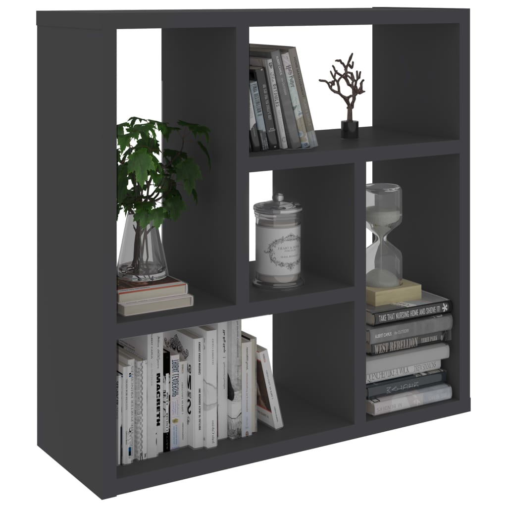 Wall Shelf Grey 45.1x16x45.1 cm Engineered Wood