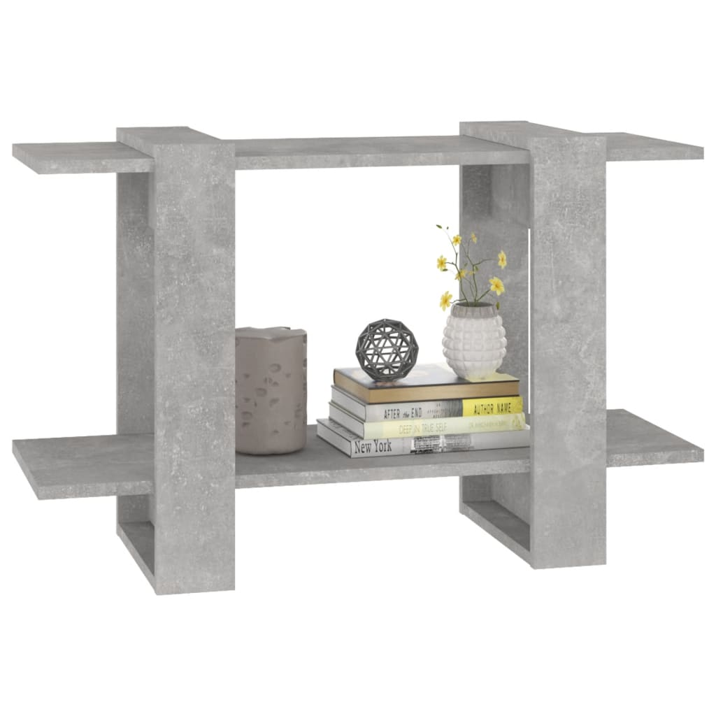 Book Cabinet/Room Divider Concrete Grey 80x30x51 cm