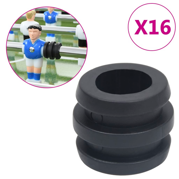 Football Table Rod Stoppers for 15.9/16 mm Rod 16 pcs