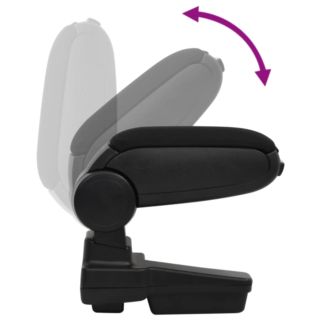vidaXL Car Armrest Black 14.5x32x(27-46) cm ABS