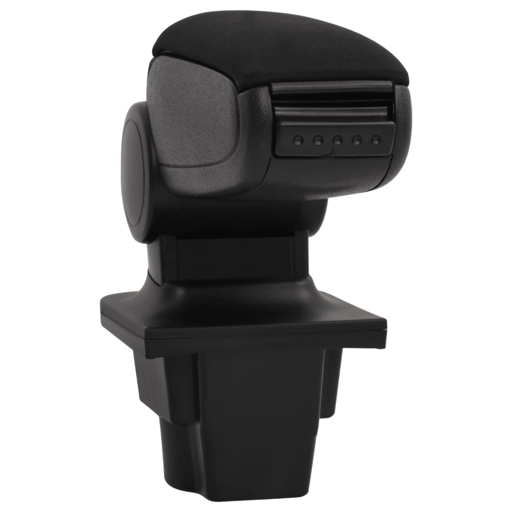 Car Armrest Black 16x35x(30-49) cm ABS