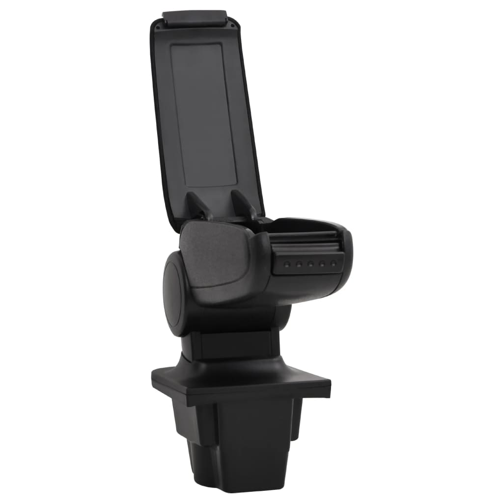 Car Armrest Black 16x35x(30-49) cm ABS