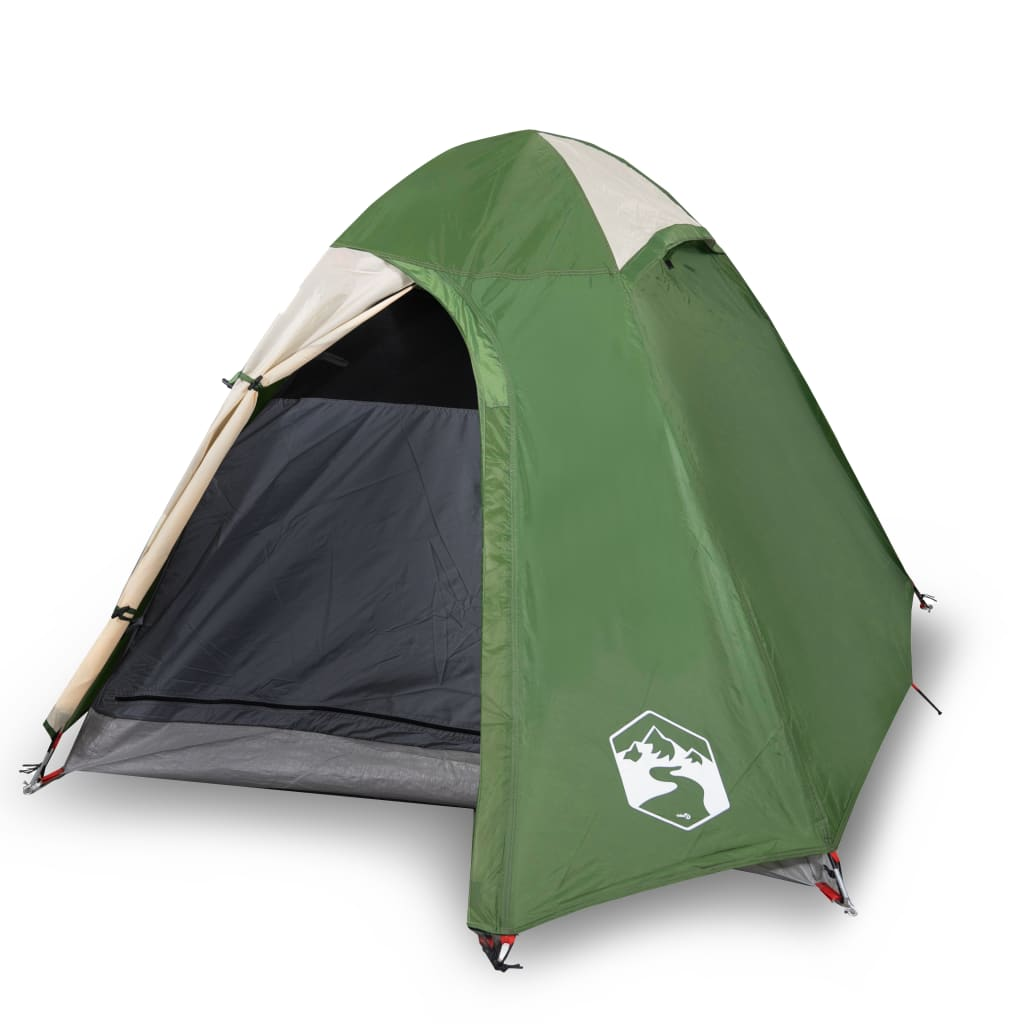 Camping Tent 2-Person Green Waterproof