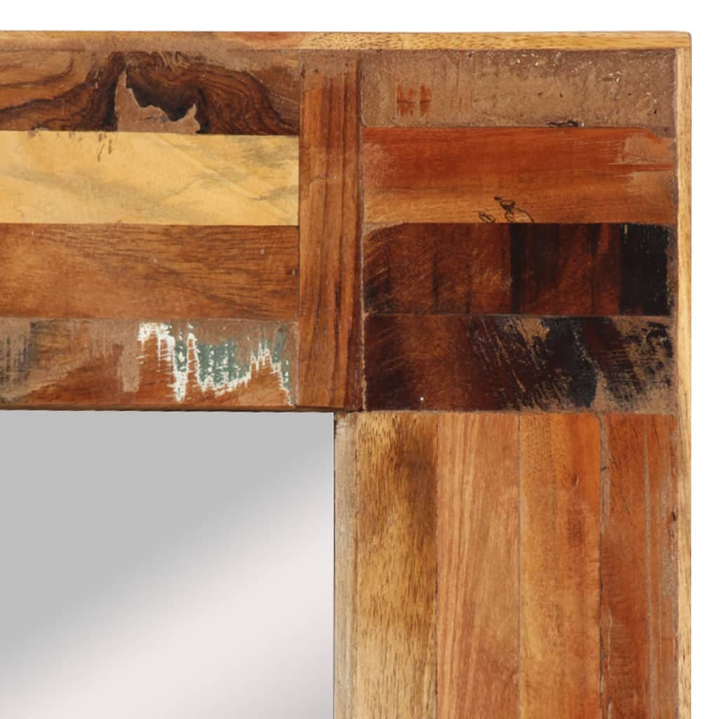 vidaXL Wall Mirror Solid Wood Reclaimed 50x80 cm