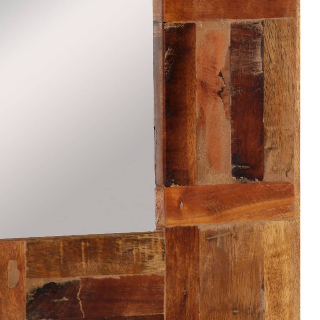 vidaXL Wall Mirror Solid Wood Reclaimed 50x80 cm