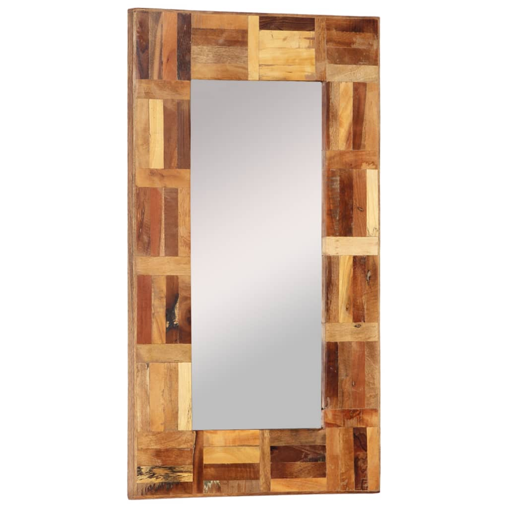 vidaXL Wall Mirror Solid Wood Reclaimed 50x80 cm