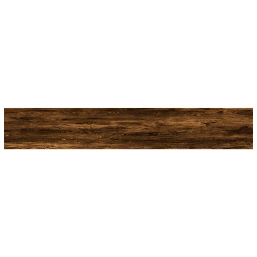 Wall Shelves 4 pcs Smoked Oak 60x10x1.5 cm Engineered Wood