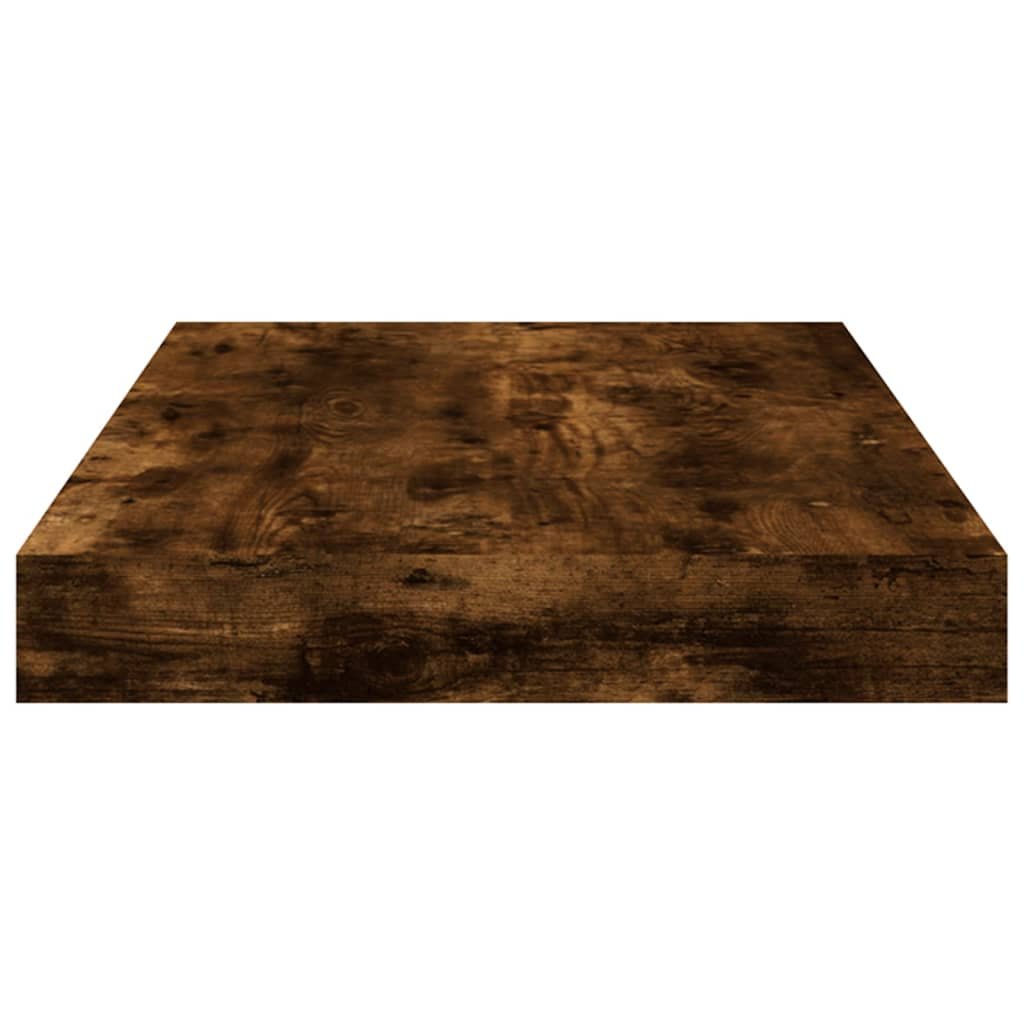 Wall Shelves 4 pcs Smoked Oak 40x10x1.5 cm Engineered Wood