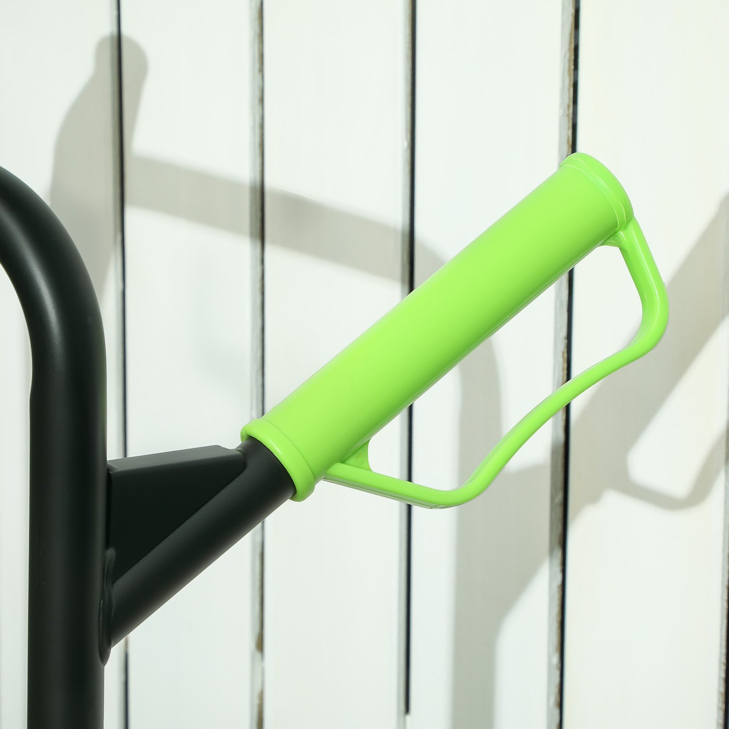 DURHAND Six-Wheel Folding Sack Barrow Trolley - Black/Green