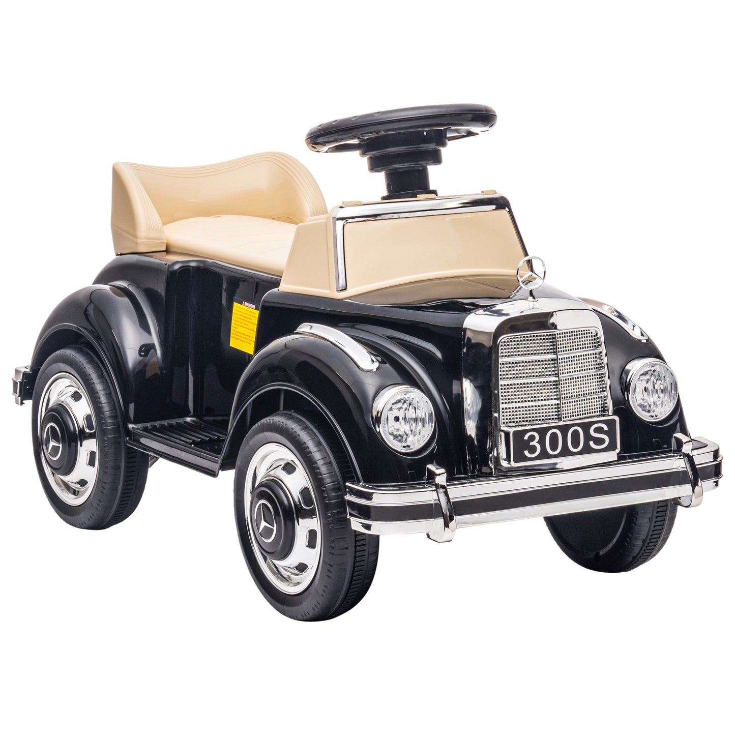 AIYAPLAY Foot to Floor Ride on Sliding Car Mercedes-Benz 300S Licensed for 18-48 months