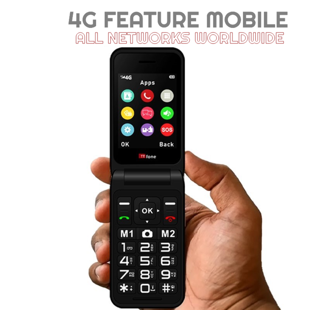 TTfone Red TT760 with USB Cable, Three SIM