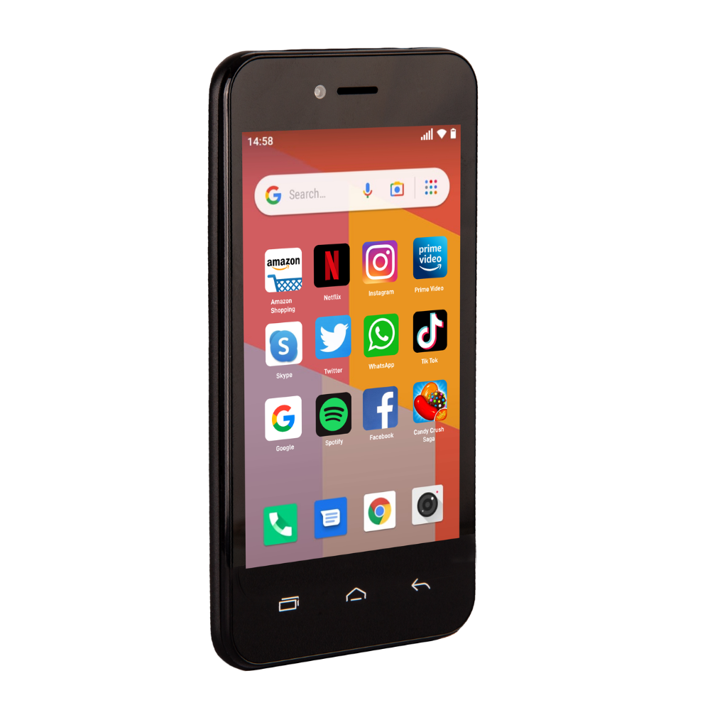 TTfone Blue TT20 Dual SIM with Mains Charger, EE SIM Card