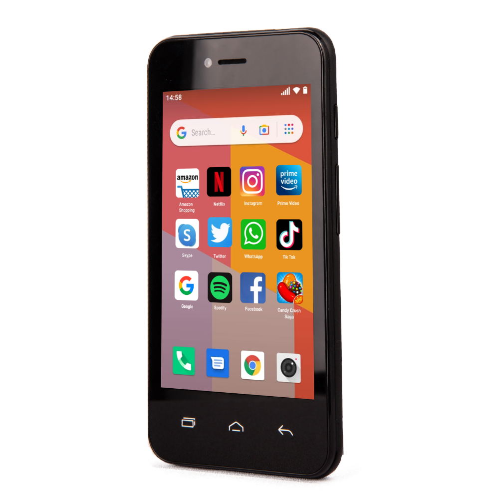 TTfone Blue TT20 Dual SIM with Mains Charger, EE SIM Card