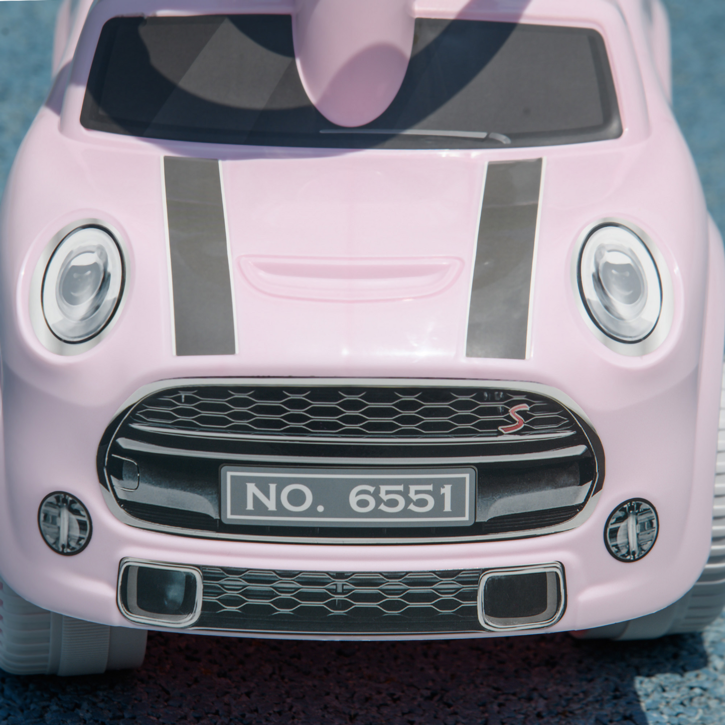 AIYAPLAY Foot To Floor Ride On Car Sliding Car with Air Horn, Anti-Over-Backwards, 18 to 36 Months in Pink
