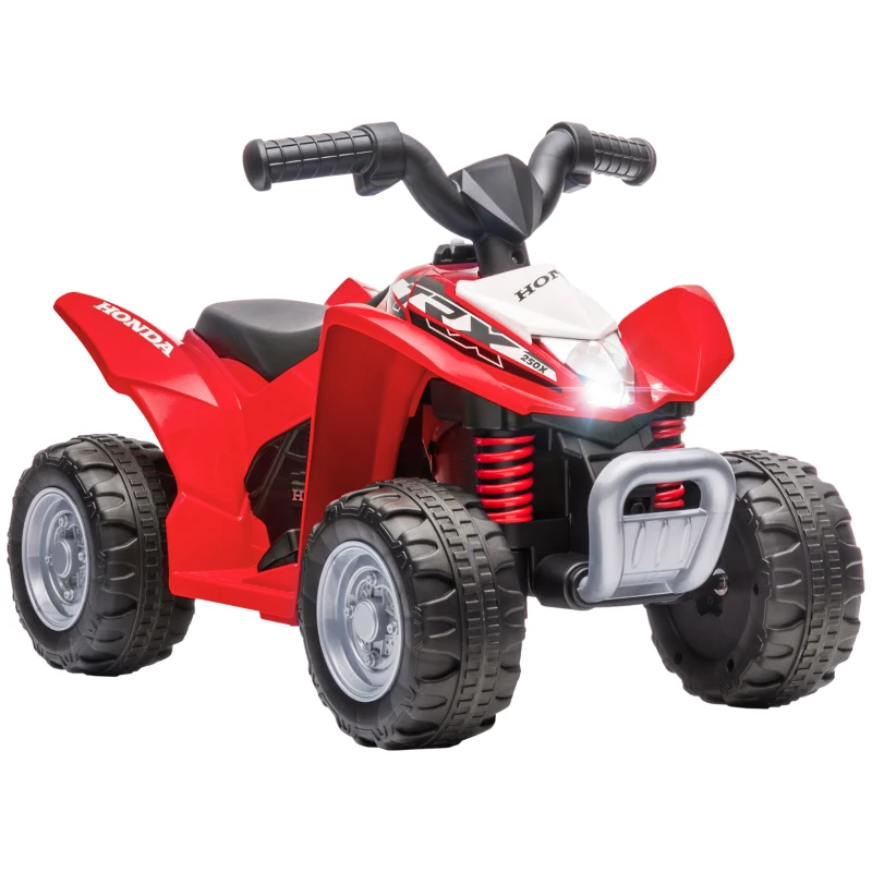 Honda Licensed Electric Ride on Quad Bike 6V ATV Ride On, 4 Pack, for 1.5-3 Years Red | AIYAPLAY