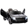 Bentley Bacalar Licensed 12V Kids Electric Car, with Remote Control, Horn, Lights, Music, Suspension Wheels, Black