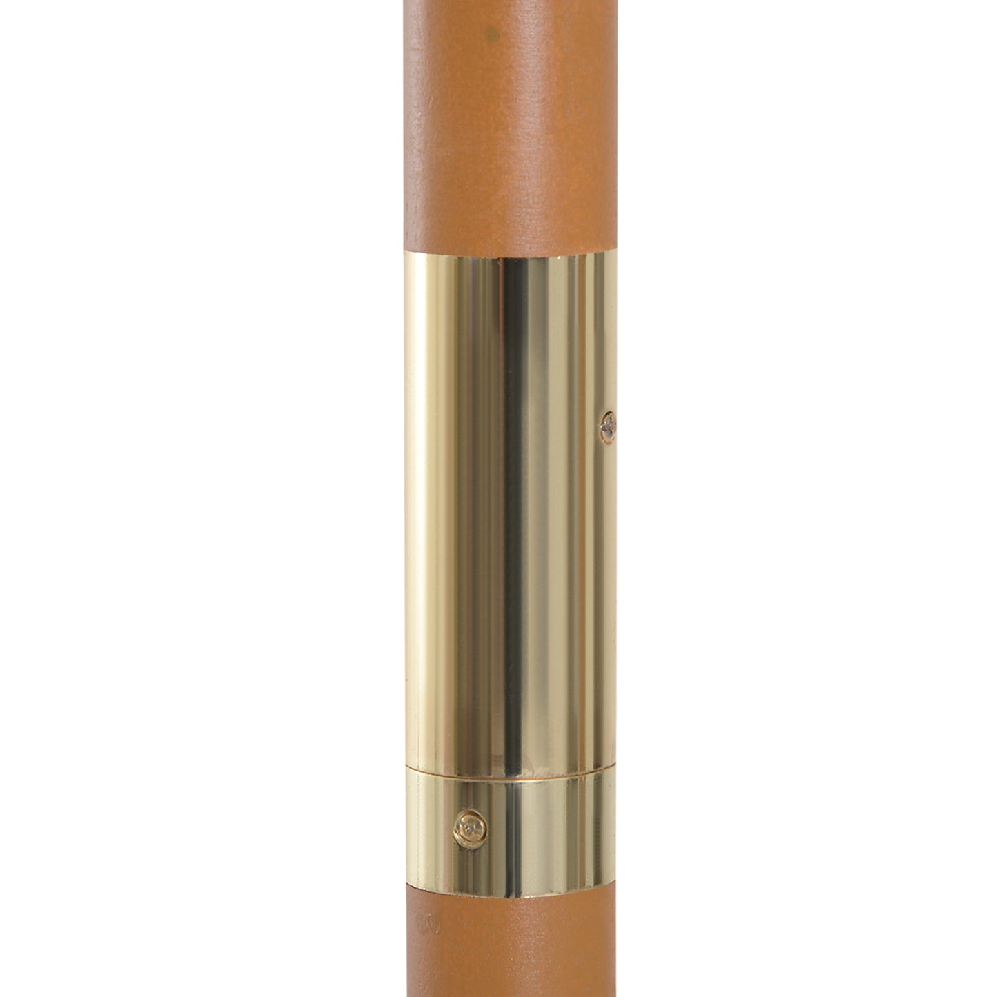 Outsunny 2.5m Wood Garden Parasol Sun Shade Patio Outdoor Wooden Umbrella Canopy, Table Market Umbrella with Vent, 38mm Pole, Rope Pulley Mechanism, Grey