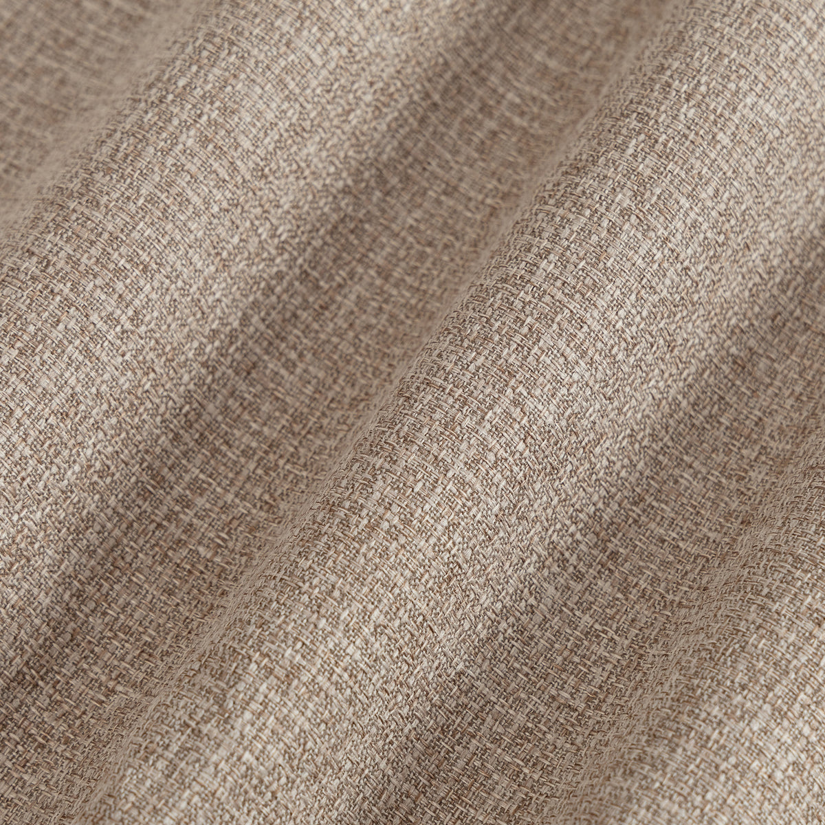 HOMCOM Swivel Accent Chair, Upholstered Linen-Look Armchair with Curved Backrest, Wrapped Armrests for Living Room, Light Brown