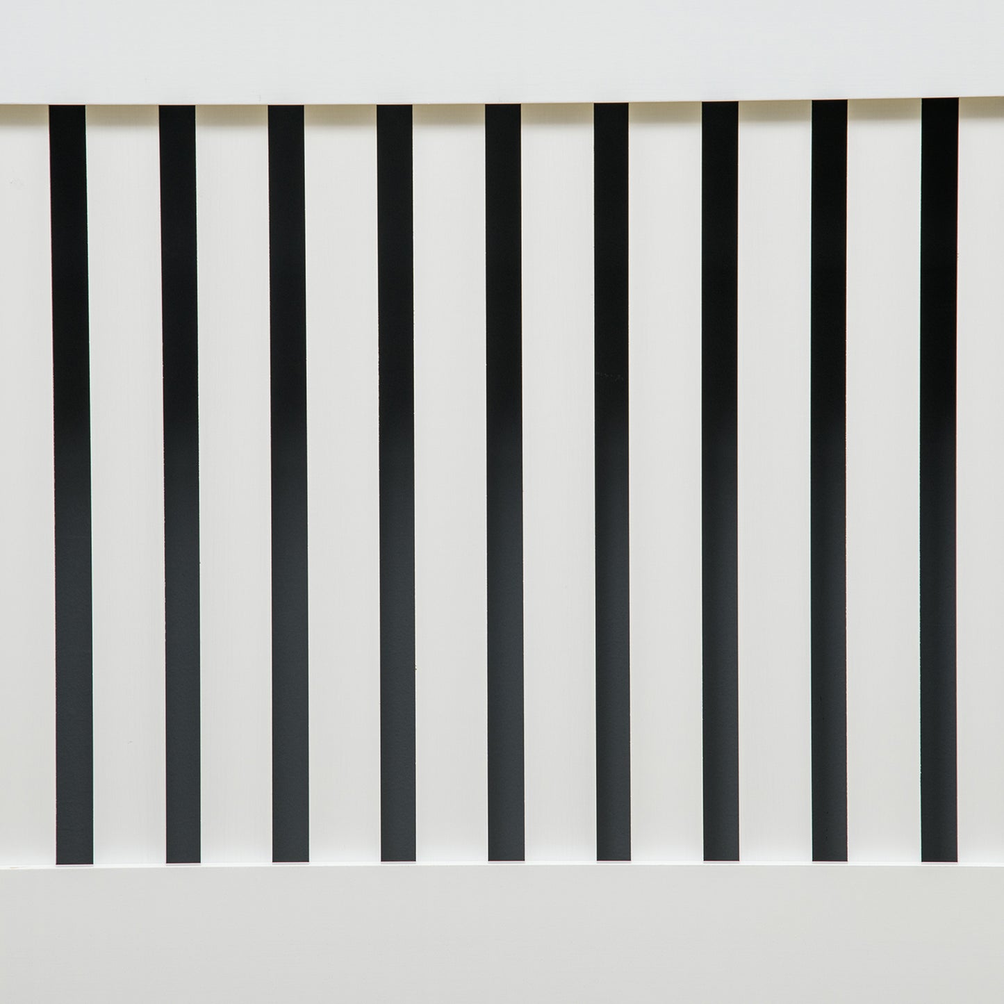 HOMCOM Slatted Radiator Cover Painted Cabinet MDF Lined Grill in White (172L x 19W x 81H cm)