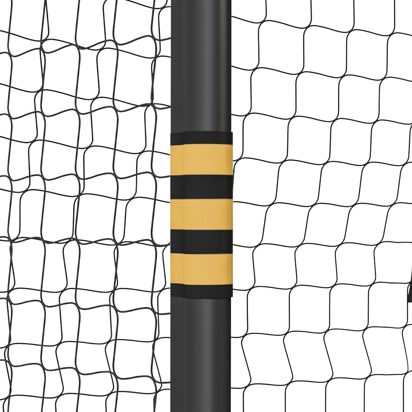 SPORTNOW Football Goal, 10 x 6.5ft Football Net with Ground Stakes, EPE Foam Padding and Metal Frame, Easy Assembly, Yellow