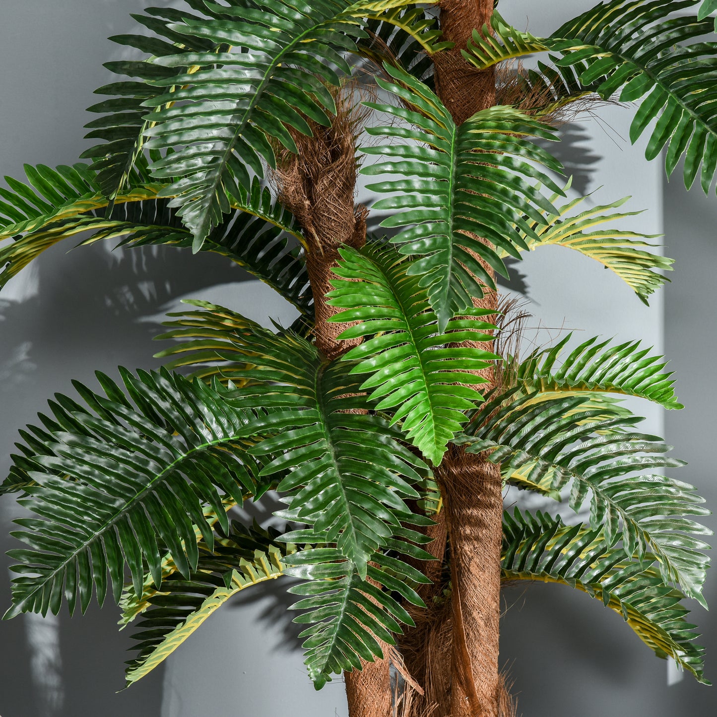 Outsunny Artificial Plant Tropical Palm in Pot, Fake Plants for Home Indoor Decor, 150cm, Green