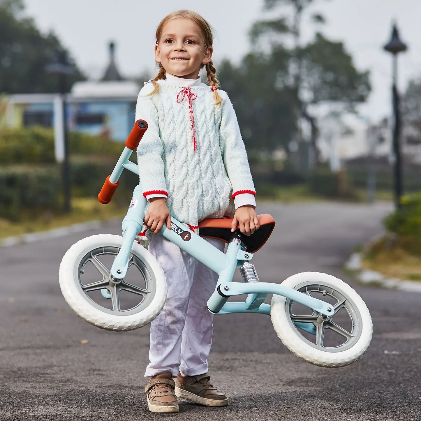 12" Kids Balance Bike No Pedal Bicycle EVA Tire Adjustable Seat Toddler Training Bike W/ Shock Absorber 2 - 5 Years Gift for Boys Girls Blue